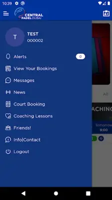 Central padel Dubai android App screenshot 2